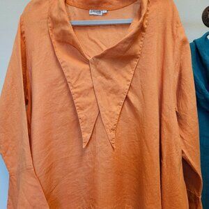 Linen Tunic XL Washable Linen Top